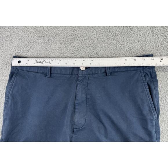 Flint And Tinder Chino Shorts Mens 34 Navy Huckberry Stretch Casual - Picture 8 of 11